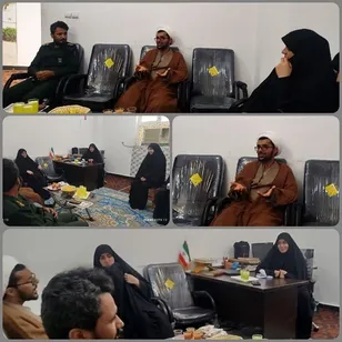 بازدید مسئول دفتر نمایندگی ولی‌فقیه در سپاه بشاگرد از بسیج جامعه زنان و حوزه مقاومت بسیج اُم‌ابیها(س)