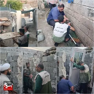 باز سازی کامل سرویس بهداشتی و حمام محرومین توسط جهاد گران بسیجی حوزه شهید رایکا ناحیه بندر عباس