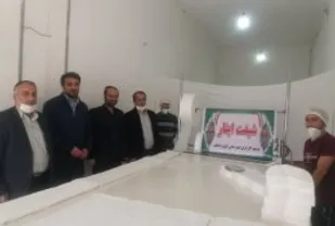 بازدید مسئول سازمان بسیج کارگران و کارخانجات استان همدان از شرکت پوریا بافت غرب