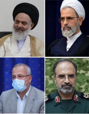 دیدار نوروزی فرمانده سپاه استان قم با رئیس جامعه مدرسین ، مدیر حوزه های علمیه و استاندار