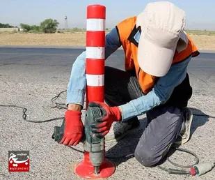 نصب بیش از ۱۴ هزار بازتاب ایمنی در محور&zwnj;های خوزستان