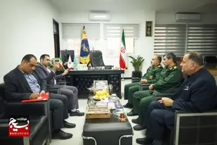 دیدار فرمانده سپاه کربلا با مدیرکل راهداری مازندران درباره راه&zwnj;های روستایی