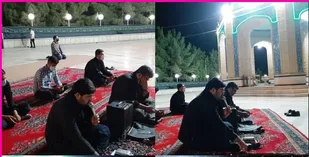 اقامه عزای حسینی در گلزار شهدای گمنام پیشوا