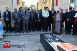 آیین تجدید میثاق مسئولین استان همدان با آرمان&zwnj;های امام راحل و شهدا