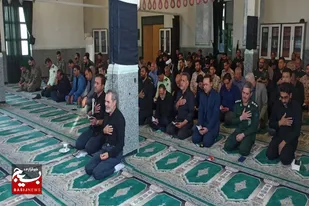 برگزاری مراسم عزاداری امام حسین (ع) در سپاه ناحیه رزن