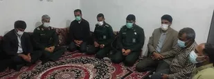 دیدار فرمانده سپاه امام سجاد (ع) با خانواده ی شهید مدافع وطن