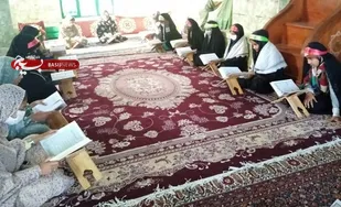محفل انس با قرآن توسط خواهران نوجوان بسیجی سیریک برگزار شد