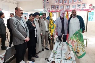 برپایی نمایشگاه یادمان شهدا در زاهدان