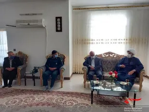دیدار فرمانده سپاه شیروان با رزمنده دفاع مقدس