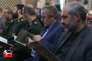 حضور مسئول و جانشین معاونت بین الملل سازمان بسیج مستضعفین در مراسم ختم والده مکرمه سردار غلامرضا سلیمانی
