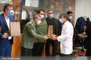 تجلیل از کادر درمان بیمارستان بعثت همدان