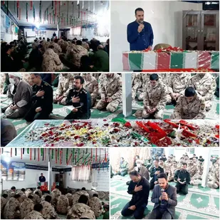 برگزاری مراسم استقبال از شهید گمنام در سپاه ناحیه پیشوا