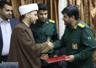 معارفه رابط نمایندگی ولی فقیه در حوزه مقاومت بسیج پارس جنوبی