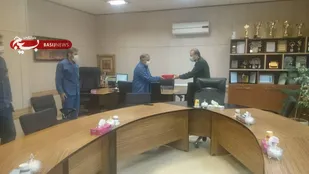 تقدیر فرمانده سپاه شاهرود از مدیرعامل شرکت سیمان