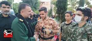 حضور فرمانده سپاه استان در مراسم نخل گردانی شاهرود+عکس و فیلم