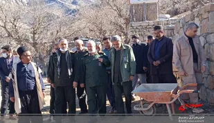 بازدید فرماندهان سپاه کشوری و استانی از مناطق زلزله زده اندیکا