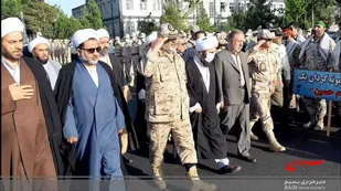 صبحگاه مشترک نیروهای مسلح در خوی برگزار شد