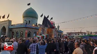تشییع  و تدفین باشکوه ۱۳ شهید حمله تروریستی رژیم صهیونیستی در آستانه اشرفیه