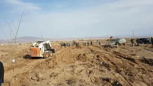 کاشت نهال به یاد شهدای روستای میغان شاهرود