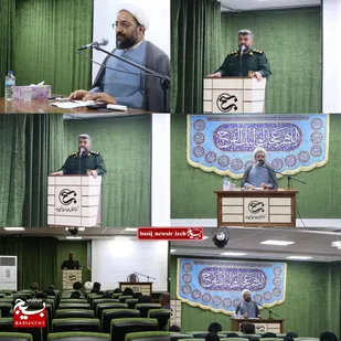 گردهمایی بصیرتی با سخنرانی مسئول دفتر نمایندگی ولی فقیه در سپاه حضرت ولیعصر (عج) در ایذه