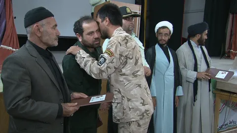 مراسم تجلیل از سربازان نمونه در شهرستان گرمه برگزار شد
