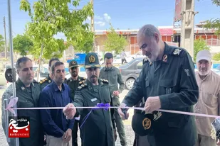 افتتاح فروشگاه اقتصاد مقاومتی مهندسی سپاه ناحیه نهاوند