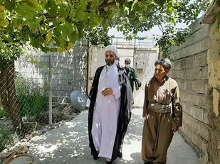 دیدار نماینده، ولی فقیه در سپاه کردستان با خانواده شهید جلال شریفی