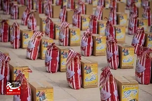 توزیع بسته&zwnj;های معیشتی به ارزش یک میلیارد و ۴۰۰ میلیون تومان در قیروکارزین