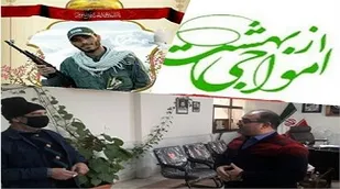 پدر شهید به نیابت از فرزند شهیدش حامی یک یتیم شد