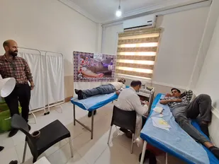 نذر خون؛ سهم سلامت از هفته دفاع مقدس در میرجاوه