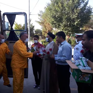 برگزاری مراسم استقبال از کاروان نمادین آزادگان شهرستان برخوار