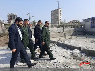 بازدید جانشین رئیس بسیج مستضعفین از روند ساخت مجتمع درمانی ولایت در فریدونکنار