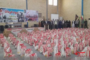رزمایش کمک مؤمنانه در شهرستان مرزی هيرمند برگزار شد
