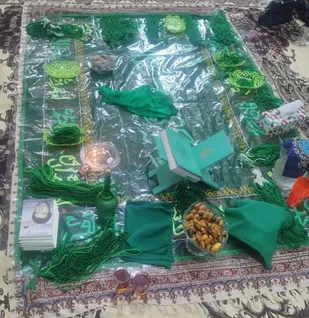 عطر دعا در پایگاه مطهره؛ بانوان چابهار پای دعای ندبه و ختم صلوات نشستند