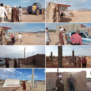 دیدار با مردم زلزله زده روستاهای شهرستان گرمه