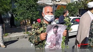 قیام قائم شهری&zwnj;ها در استقبال از شهید بلباسی