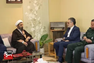 دیدار مسئول نمایندگی ولی فقیه در سپاه ثارالله کرمان با مدیرکل جدید صدا و سیمای مرکز کرمان +تصاویر