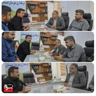 به مناسبت هفته دولت، دیدار فرمانده ناحیه مقاومت بسیج شهرستان صیدون با فرماندار