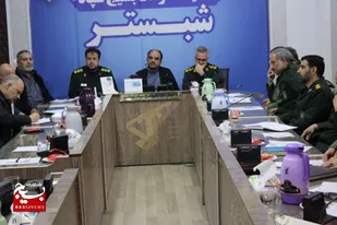 برگزاری جلسه قرارگاه ستاد اقشار بسیج در شبستر