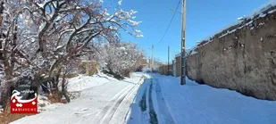 خودنمایی زمستان با بارش برف و سرما در کمیجان