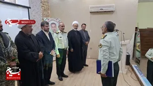 تکریم و معارفه فرمانده انتظامی نهبندان با حضور سردار شجاعی نسب فرمانده انتظامی خراسان&zwnj;جنوبی