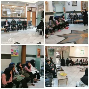 سرهنگ پاسدار فاطمی نسب فرمانده ناحیه مقاومت بسیج سپاه فردوس از مرکز نگهداری دختران گل های اسلامیه، بازدید کرد