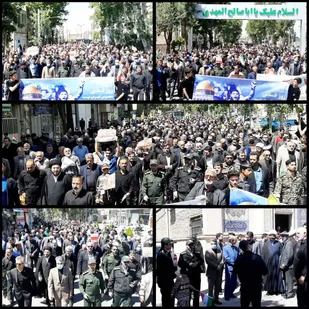 راهپیمایی روز جهانی قدس در شهرستان پیشوا