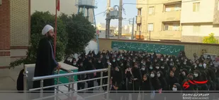 نواختن زنگ ایثار و مقاومت در مدارس شهرستان جم