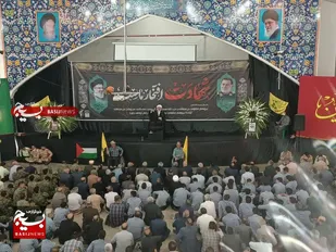 برگزاری مراسم گرامیداشت شهید سید نصرالله و سردار شهید نیلفروشان در حسینیه ثار الله خرم آباد