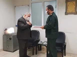 قدردانی فرمانده سپاه ناحیه ری از بنیاد شهید شهرستان