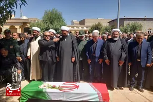 آیین تشییع و خاکسپاری پدر شهیدان والامقام &laquo;عسگری&raquo; در بهار