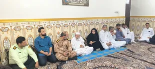دیدار فرماندار فنوج با امام جمعه اهل سنت به مناسبت آغاز هفته دفاع مقدس