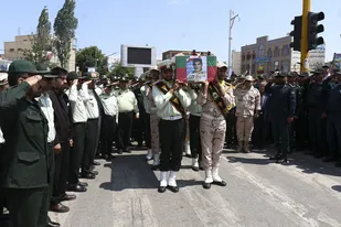 تشییع پیکر شهید محبوب قربانی در اردبیل