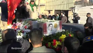 شهید خسرو قادری بر بال ملائک و با حضور مردم ولایتمدار و قدر شناس کرج تشییع شد